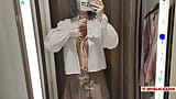 Try On Haul transparent clothes at the mall. See thru clothes. Look at me in the fitting room snapshot 5