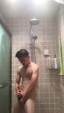 gay chinese twink JO in shower for cam (1'16'') snapshot 9