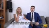 DEBT4k. Debt collector fucks the bride in white dress snapshot 8