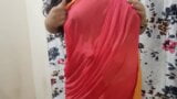 DESI VILLAGE BHABHI CHANGING HER CLOTHES IN BEDROOM WITH CAMERA ON snapshot 9