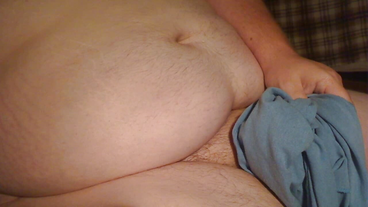 Chubby Bear strokes out nice load