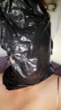 Big tit slut plastic bag breath play snapshot 2