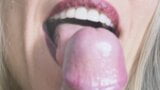 Sensual close-up tongue blowjob snapshot 12