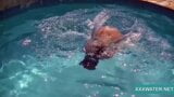 Sexy Candy swims and strips nude underwater snapshot 16