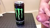 Small Penis Shooting a Load On An Empty Monster s Can - Hard Cumshot snapshot 2
