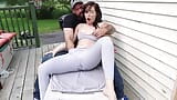 Romantic Outdoor Squirting in Yoga pants - with Jess & Tony snapshot 9