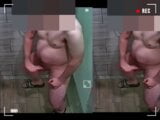 Security guard cums in shower snapshot 8