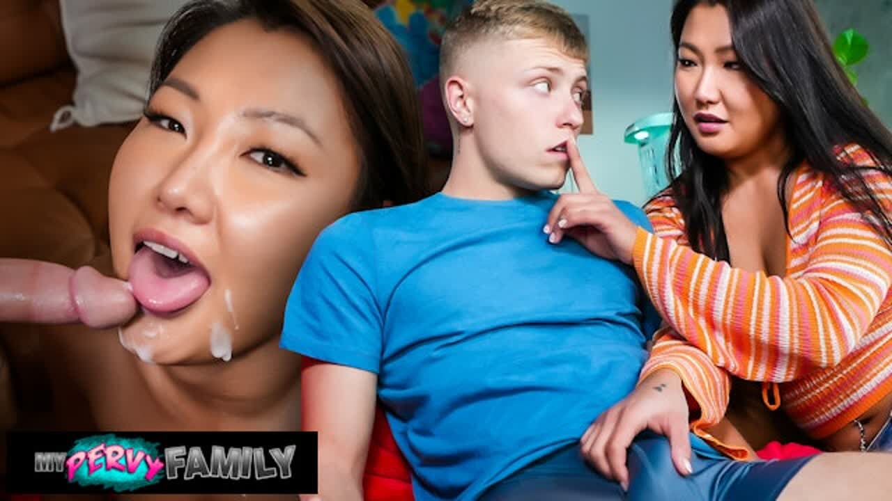 Az unatkozó ázsiai háziasszonyt mostohafia farka szórakoztatja - Jade Luv