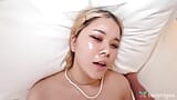 Hot blonde Asian Mitu Aisaki got a cock in mouth before a hardcore fuck. snapshot 8