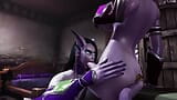 Draenei Futa Dickgirl krijgt een pijpbeurt door een dickgirl - Warcraft porno-parodie snapshot 14