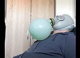 Bhdl - n.v.a. Gasmaske Atemspiel - Training mit Ballon Atembeutel snapshot 6