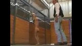 Two Naked Blonds Bullwhipped in A Barn snapshot 17