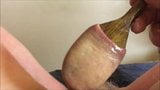 Floppy foreskin + oil + wooden spoon snapshot 12