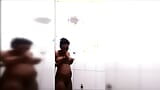 Black Ebony Large Tits Sexy Shower snapshot 5