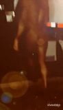 Naked at night wlaking thru truck stop. snapshot 5