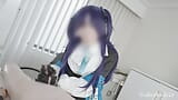 BlueArchive Yuka Hayase cosplaying femdom glove lotion handjob snapshot 8