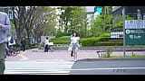 Kiss and blowjob in the city with her who loves Natsu Tojo snapshot 1