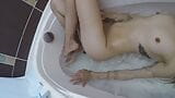 Bathing my hairy cunt in the bathtub snapshot 7