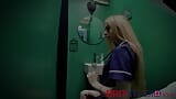 Horny nurse sucks cock at the gloryhole snapshot 1