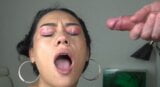 Latina Facial Cumshot snapshot 4