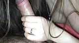 Erster Blowjob von der Frau eines Freundes, Sperma im Mund snapshot 8