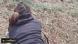 Love fuck me here! Fuck in the woods with cumshot on the ass! LustTaste 4K snapshot 11