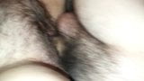 Sex with a young pussy hairy wife POV snapshot 13