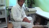 Urine sample directly into the mouth of the doctor snapshot 2