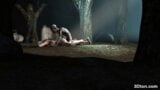 Gollum o fute pe o fată blondă într-o peșteră snapshot 13
