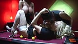 orgy with three girls during billiard game snapshot 10