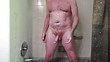 stroking in the shower from Hairyartist Will snapshot 2