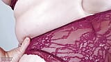 Lace Lingerie Gros Seins et Chatte Poilue - Regardez-moi jouer avec ma chatte de MILF mature et excitée juste pour vous snapshot 8