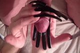 Длинные черные ногти делают минет с ногтями snapshot 15