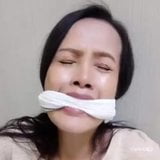 Tudung Melayu Bunga Lara Smule Karaoke & Mouth Gagged snapshot 9