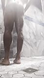 Black Man Post Gym Shower (Part 1) snapshot 8
