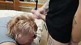 Stepmom ignores my wank and I cum on her hair snapshot 15