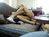 Old and young couple sex on the couch snapshot 5