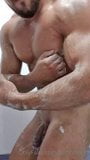 Justin Flex Big Pecs and Nipple Play snapshot 2