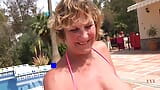 AuntJudysXXX - Horny Mature Cougar Mrs. Molly Sucks Your Cock by the Pool (POV) snapshot 11