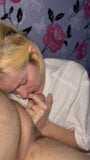 Blonde Freundin gibt mir einen Blowjob snapshot 10