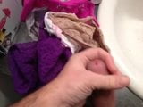 Dirty panties of wife's friend and cumming on her toothbrush snapshot 1