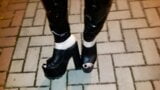 kinky platform mules and latex pants snapshot 1