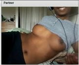 Chatroulette sexig svart brud visar allt! snapshot 4