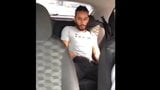 Black gay guy jerking off in the bla bla car snapshot 3