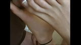 Footjob- big feet girl, sexy ass snapshot 9