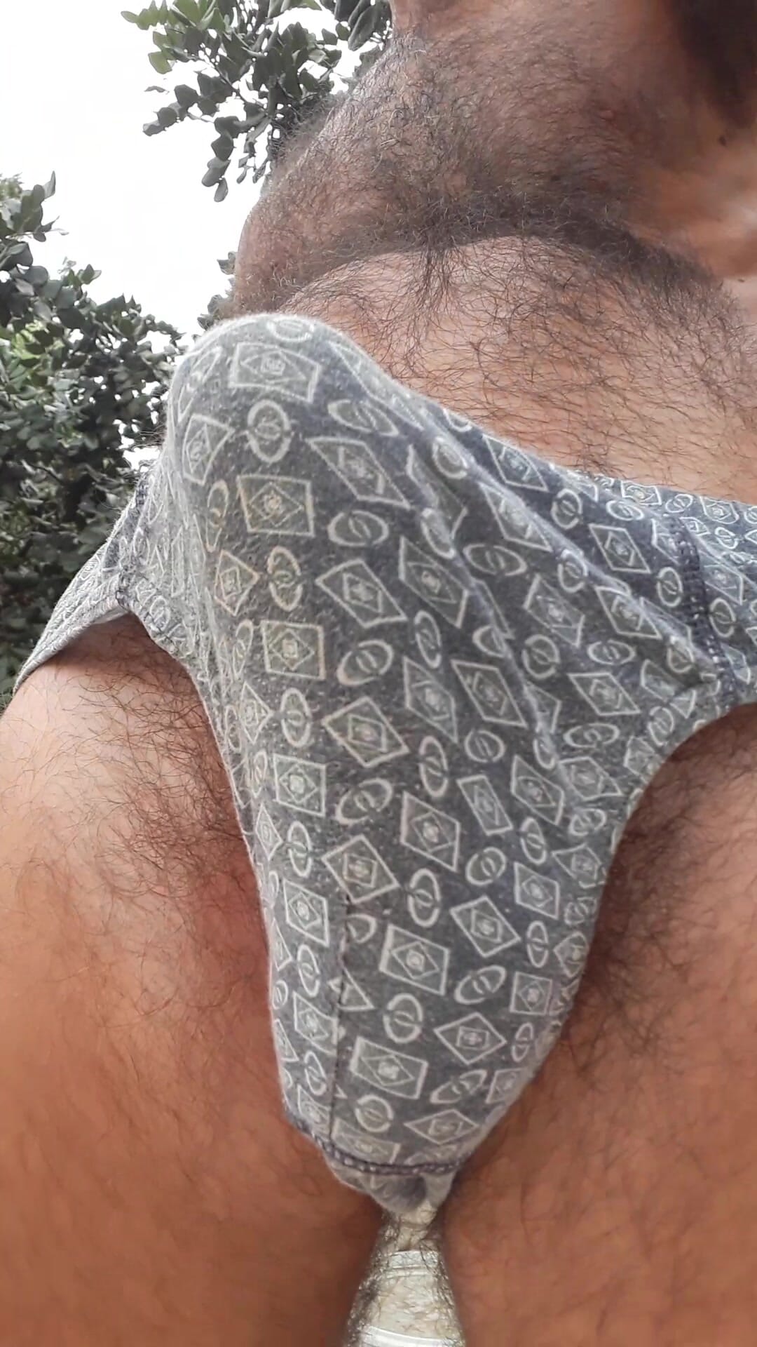 Hard cock inside the panties