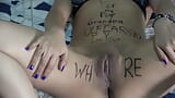 Real amateur couple homemade. Body writing fetish and pissing snapshot 7