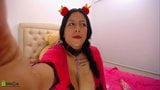 Latina squirts milk everywhere with her huge udders snapshot 3