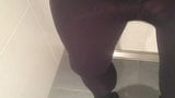 Pissing in heels and pantyhose with anal dildo snapshot 3