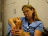 Nurse Sucks Her Toes At Work snapshot 12